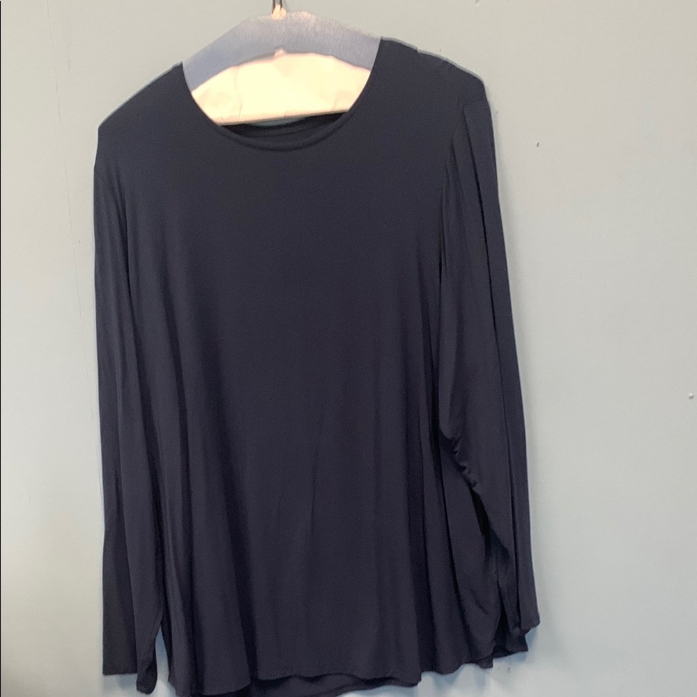 Elegant Navy Blue Women's Top